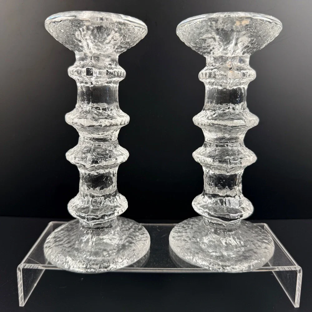 Iittala Festivo Candle Holders 4 Rings Timo Sarpaneva Finland 7